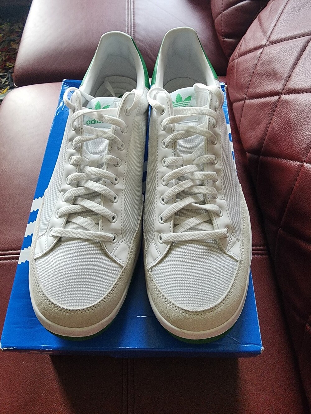Adidas Men's Rod Laver Running White/Fairway Green - 14 / White - Picture 3 of 5